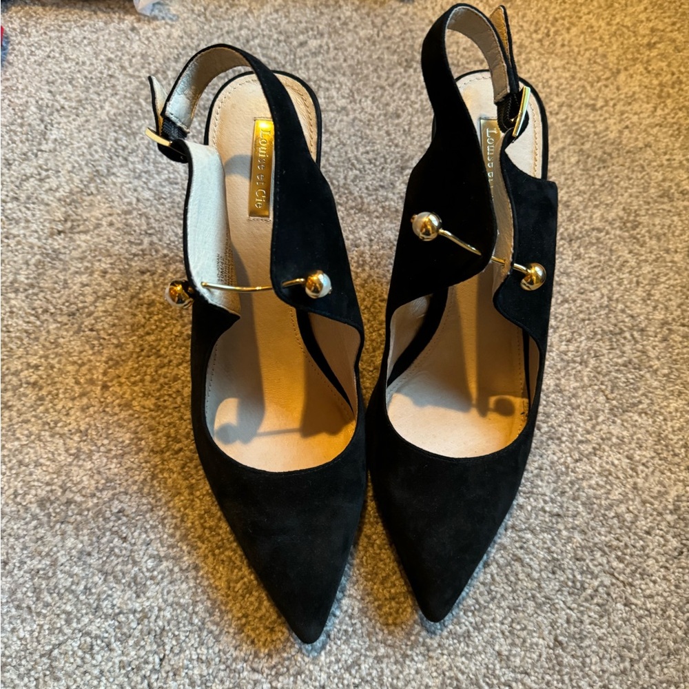 Louise et Cie Lo Jonah Pearl Slingback Heels